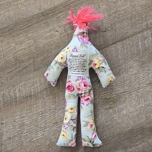 Dammit Doll Stress Relief Plush 12 Inch Vintage Ditsy Flowers
